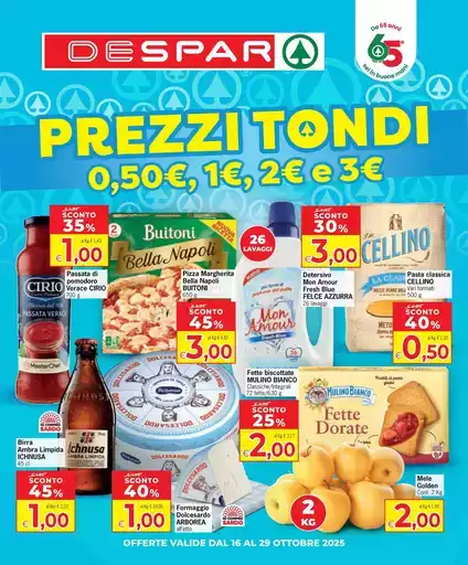Prezzi tondi 0,50 euro, 1 euro, 2 euro e 3 euro Prezzi tondi 0,50 euro, 1 euro, 2 euro e 3 euro