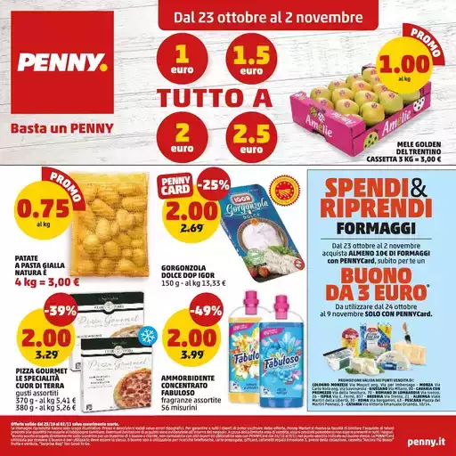 Tutto a 1€ 1.5€ 2€ 2.5€ Tutto a 1€ 1.5€ 2€ 2.5€