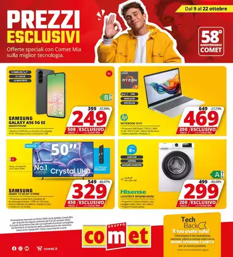 Prezzi esclusivi da Comet!