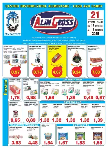 Offerte valide dal 17 ottobre al 1 novembre Offerte valide dal 17 ottobre al 1 novembre