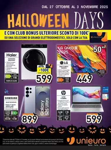 Halloween days da Unieuro! Halloween days da Unieuro!
