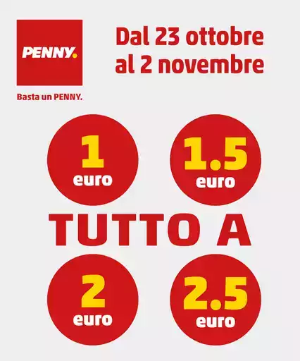 Tutto a 1€ 1.5€ 2€ 2.5€