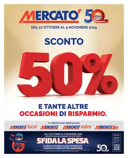 Sconto 50% Sconto 50%