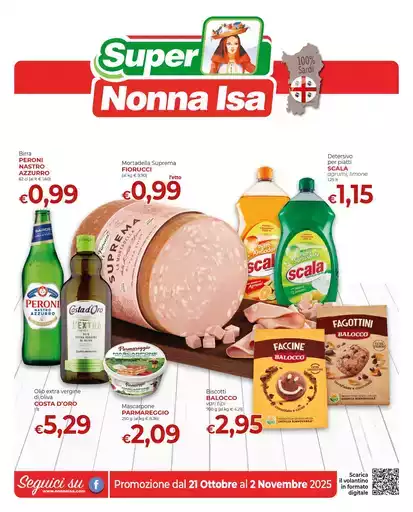 Promozione dal 21 Ottobre al 2 Novembre 2025 Promozione dal 21 Ottobre al 2 Novembre 2025
