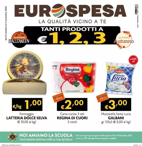 Tanti prodotti a 1,2,3 euro Tanti prodotti a 1,2,3 euro