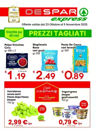 Prezzi tagliati Prezzi tagliati