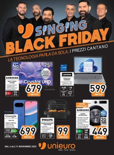 Singing Black Friday da Unieuro! Singing Black Friday da Unieuro!