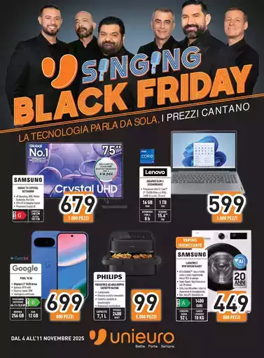 Singing Black Friday da Unieuro! Singing Black Friday da Unieuro!