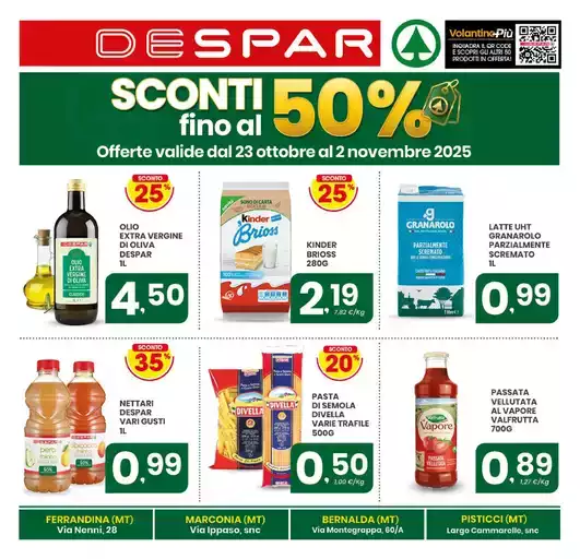 Sconti fino al 50%