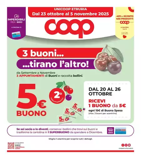 Dal 23 ottobre al 5 novembre 2025 Dal 23 ottobre al 5 novembre 2025
