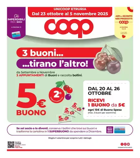 Dal 23 ottobre al 5 novembre 2025 Dal 23 ottobre al 5 novembre 2025
