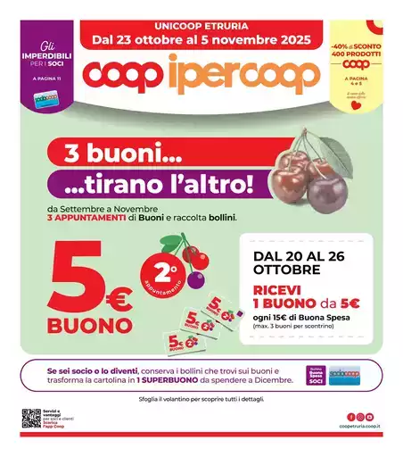 Dal 23 ottobre al 5 novembre 2025 Dal 23 ottobre al 5 novembre 2025