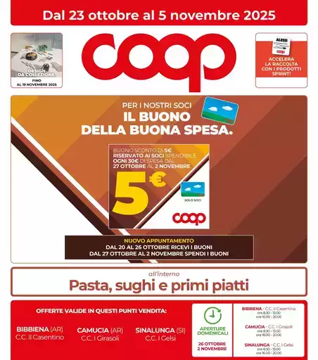 Dal 23 ottobre al 5 novembre 2025 Dal 23 ottobre al 5 novembre 2025