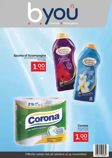 Offerte valide dal 16 ottobre al 14 novembre Offerte valide dal 16 ottobre al 14 novembre