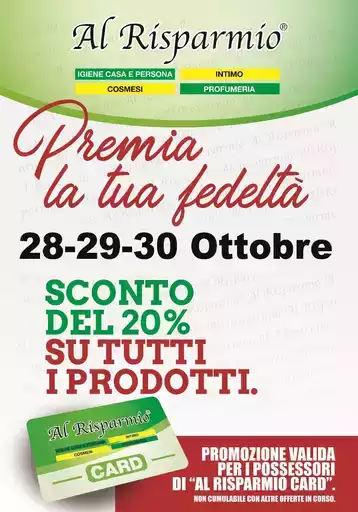Sconto del 20% Sconto del 20%