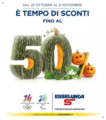 Sconti fino al 50%