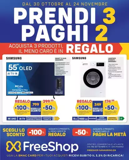Prendi 3 , paghi 2 Prendi 3 , paghi 2