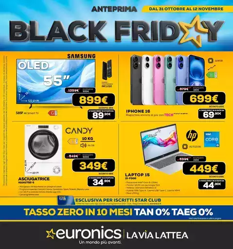 Anteprima Black Friday! Anteprima Black Friday!