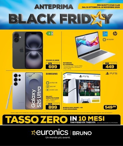 Anteprima Black Friday a tasso zero