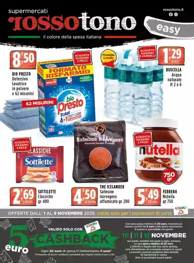 Dall' 1 al 9 Novembre Dall' 1 al 9 Novembre