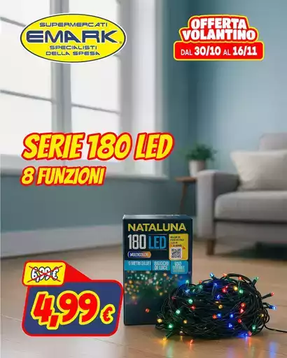 Serie 180 LED 8 funzioni Serie 180 LED 8 funzioni