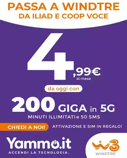 Passa a windtre da iliad e coop voce Passa a windtre da iliad e coop voce