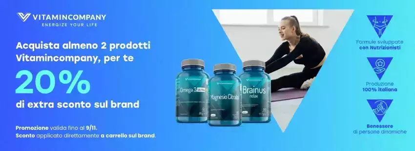 20% di extra sconto sul brand 20% di extra sconto sul brand