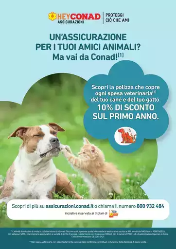 HEY CONAD ASSICURAZIONE CANI E GATTI