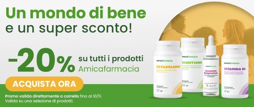 Un mondo di bene e un super sconto! Un mondo di bene e un super sconto!