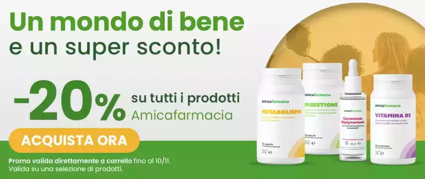 Un mondo di bene e un super sconto!