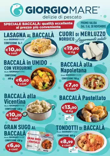 Promo valida dal 3 al 30 novembre