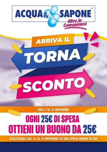Arriva il torna sconto Arriva il torna sconto