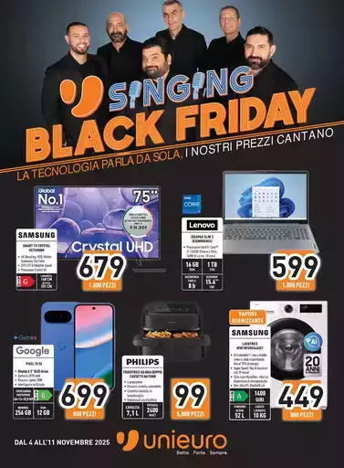 Singing Black Friday da Unieuro!