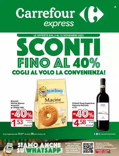 Sconti fino al 40%
