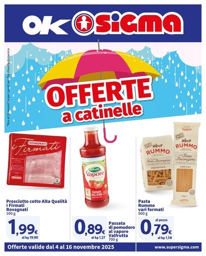 Offerte a catinelle , Ok Sigma Offerte a catinelle , Ok Sigma