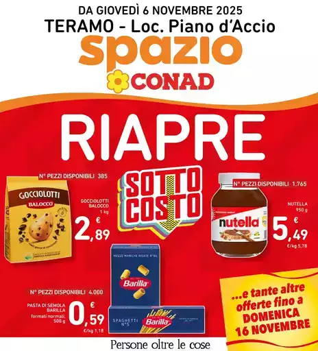 RIAPERTURA SOTTOCOSTO!