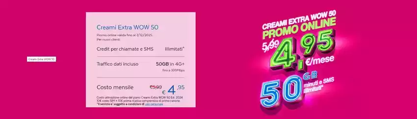 Creami extra wow 50 Creami extra wow 50