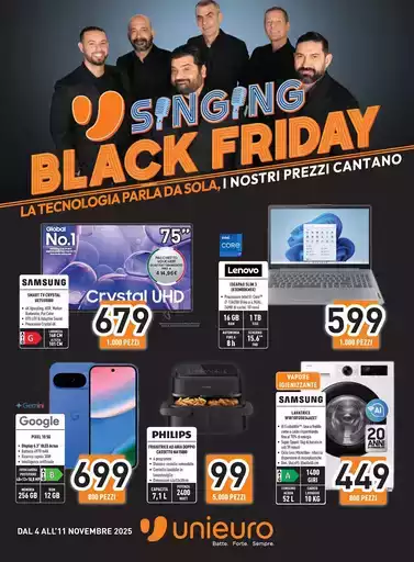 Singing Black Friday da Unieuro! Singing Black Friday da Unieuro!
