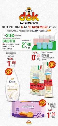OFFERTE DAL 6 AL 16 NOVEMBRE 2025