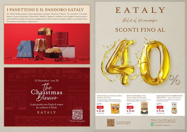 Dal 6 al 30 novembre SCONTI FINO AL 40%