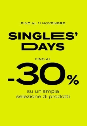Singles' days fino al -30%