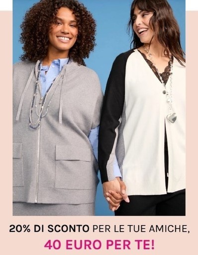20% di sconto per le tue amiche 20% di sconto per le tue amiche