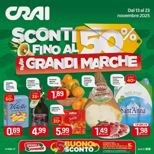 Sconti fino al 50% sulle grandi marche Sconti fino al 50% sulle grandi marche