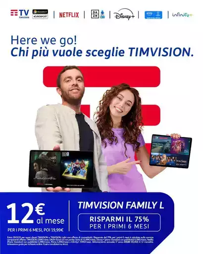 Risparmi il 75% per i primi 6 mesi Risparmi il 75% per i primi 6 mesi