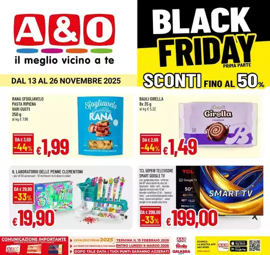 BLACK FRIDAY - SCONTI FINO AL 50% BLACK FRIDAY - SCONTI FINO AL 50%