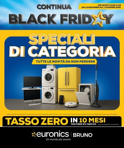 CONTINUA IL BLACK FRIDAY SPECIALE