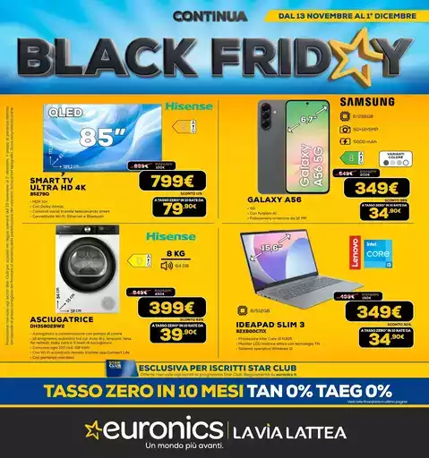 Continua il Black Friday! Continua il Black Friday!