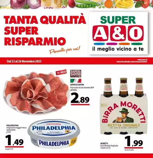 TANTA QUALITÀ SUPER RISPARMIO TANTA QUALITÀ SUPER RISPARMIO