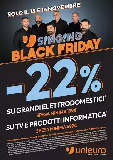 Weekend Singing Black Friday da Unieuro!