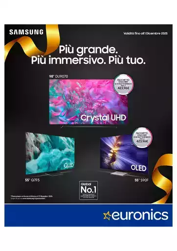 Piu grande. Piu immersivo.Piu tuo Piu grande. Piu immersivo.Piu tuo